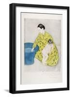 The Bath, 1890-91-Mary Cassatt-Framed Giclee Print