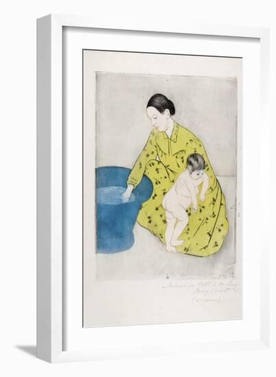 The Bath, 1890-91-Mary Cassatt-Framed Giclee Print