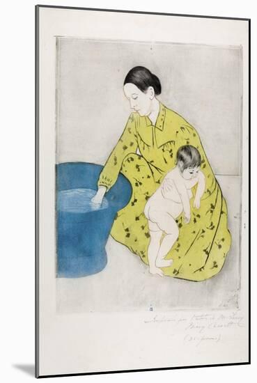 The Bath, 1890-91-Mary Cassatt-Mounted Giclee Print