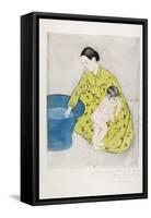 The Bath, 1890-91-Mary Cassatt-Framed Stretched Canvas