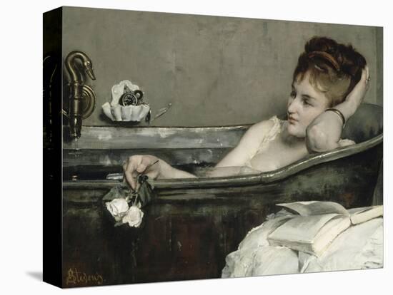 The Bath, also Said the Woman in the Bath or Shower-Alfred Emile Léopold Stevens-Stretched Canvas