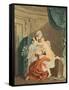 The Bath, by Nicolas Francois Regnault-Pierre Antoine Baudouin-Framed Stretched Canvas