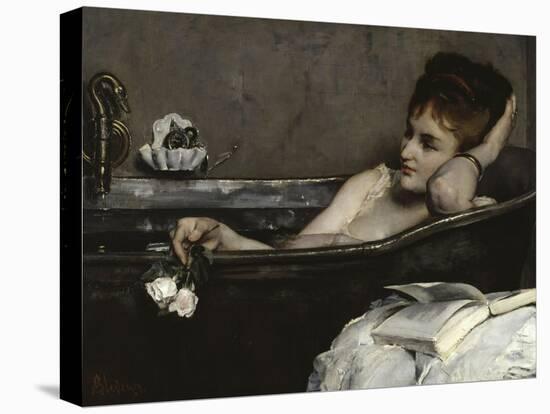 The Bath, c.1867-Alfred Georges Stevens-Stretched Canvas