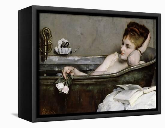 The Bath, circa 1867-Alfred Georges Stevens-Framed Stretched Canvas