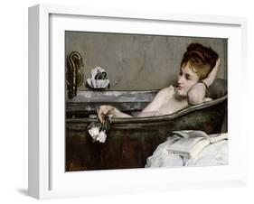 The Bath, circa 1867-Alfred Georges Stevens-Framed Giclee Print