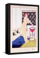 The Bath, Illustration from Modes et Manieres D'Aujourd'Hui, 1913-Charles Martin-Framed Stretched Canvas