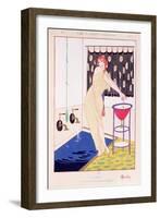 The Bath, Illustration from Modes et Manieres D'Aujourd'Hui, 1913-Charles Martin-Framed Giclee Print