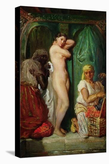 The Bath in the Harem, 1849-Theodore Chasseriau-Stretched Canvas