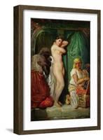 The Bath in the Harem, 1849-Theodore Chasseriau-Framed Giclee Print