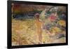 The Bath, Jávea. Sorolla's wife and daughters splash in the ocean on the Spanish coast.-Joaquin Sorolla-Framed Poster
