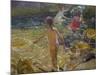 The Bath, Javea-Joaquín Sorolla y Bastida-Mounted Art Print