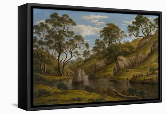 The Bath of Diana, Van Diemen's Land, 1837-John Glover-Framed Stretched Canvas