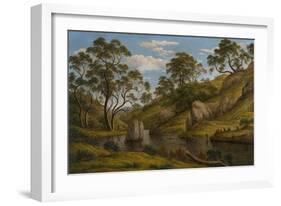 The Bath of Diana, Van Diemen's Land, 1837-John Glover-Framed Giclee Print