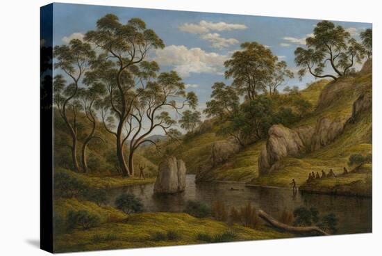 The Bath of Diana, Van Diemen's Land, 1837-John Glover-Stretched Canvas