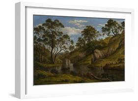 The Bath of Diana, Van Diemen's Land, 1837-John Glover-Framed Giclee Print