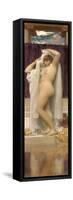 The Bath of Psyche-Frederick Leighton-Framed Stretched Canvas