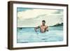 The Bather, 1899-Winslow Homer-Framed Giclee Print