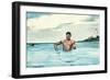 The Bather, 1899-Winslow Homer-Framed Giclee Print