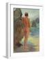 The Bather, 1912 (Oil on Canvas)-Henry Scott Tuke-Framed Giclee Print