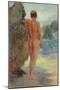 The Bather, 1912 (Oil on Canvas)-Henry Scott Tuke-Mounted Giclee Print