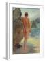 The Bather, 1912 (Oil on Canvas)-Henry Scott Tuke-Framed Giclee Print