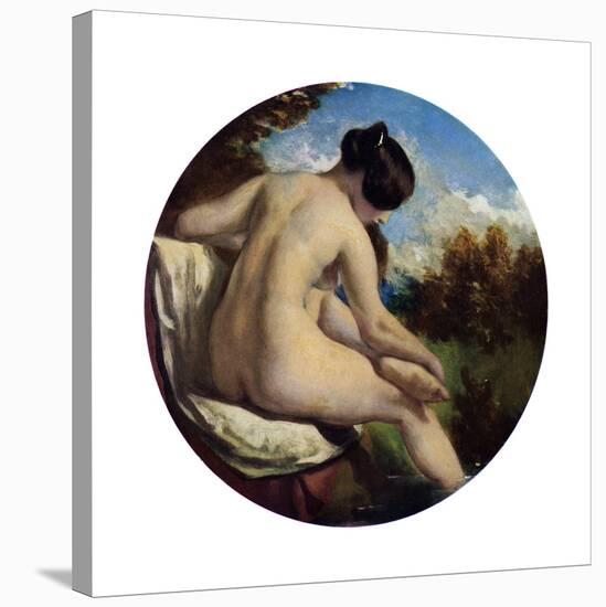 The Bather, 19th Century-William Etty-Stretched Canvas