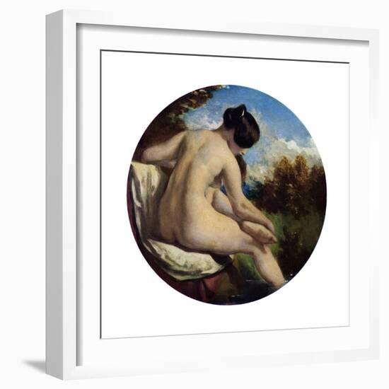 The Bather, 19th Century-William Etty-Framed Giclee Print