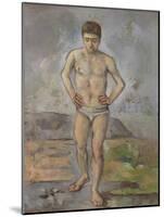 The Bather, C.1885 (Oil on Canvas)-Paul Cezanne-Mounted Giclee Print