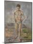 The Bather, C.1885 (Oil on Canvas)-Paul Cezanne-Mounted Giclee Print