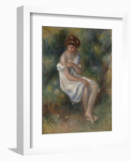 The Bather, C.1900-Pierre-Auguste Renoir-Framed Giclee Print