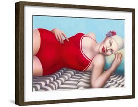 The Bather in Red-Rachel Deacon-Framed Giclee Print