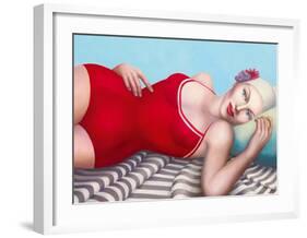 The Bather in Red-Rachel Deacon-Framed Giclee Print