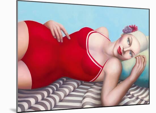 The Bather in Red-Rachel Deacon-Mounted Giclee Print