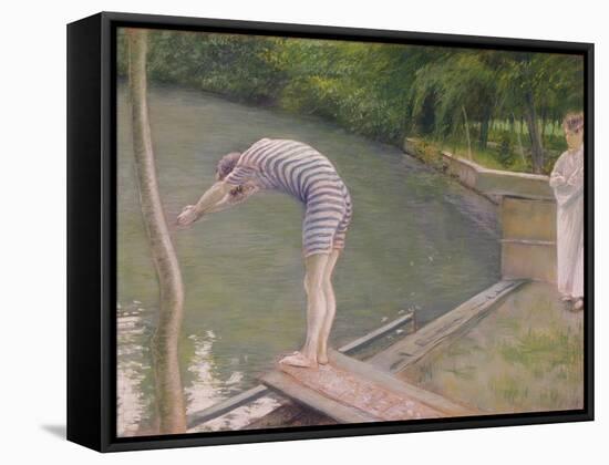 The Bather, or the Diver, 1877-Gustave Caillebotte-Framed Stretched Canvas