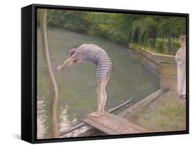 The Bather, or the Diver, 1877-Gustave Caillebotte-Framed Stretched Canvas