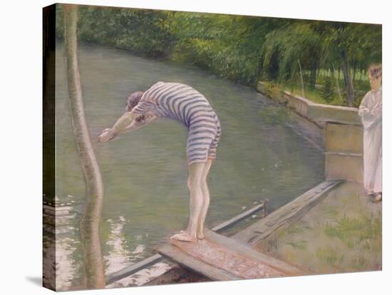 The Bather, or the Diver, 1877-Gustave Caillebotte-Stretched Canvas