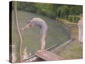 The Bather, or the Diver, 1877-Gustave Caillebotte-Stretched Canvas