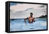 The Bather-Winslow Homer-Framed Stretched Canvas