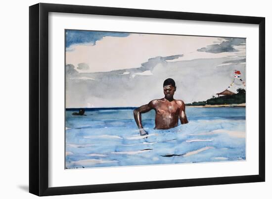 The Bather-Winslow Homer-Framed Giclee Print