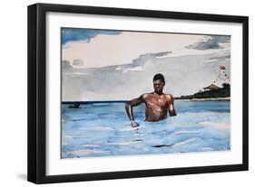 The Bather-Winslow Homer-Framed Giclee Print