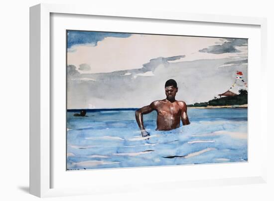 The Bather-Winslow Homer-Framed Giclee Print