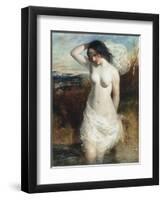 The Bather-William Etty-Framed Premium Giclee Print