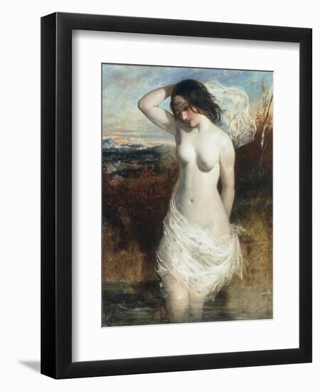 The Bather-William Etty-Framed Premium Giclee Print