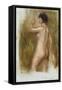 The Bather-Pierre-Auguste Renoir-Framed Stretched Canvas