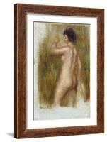 The Bather-Pierre-Auguste Renoir-Framed Giclee Print