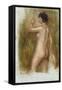 The Bather-Pierre-Auguste Renoir-Framed Stretched Canvas