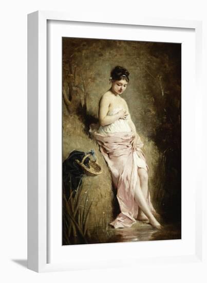 The Bather-Charles Chaplin-Framed Giclee Print