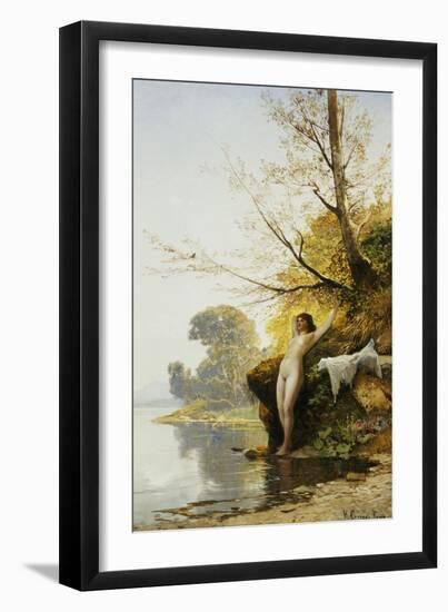 The Bather-Hermann David Salomon Corrodi-Framed Giclee Print