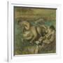 The Bathers, 1885-95-Edgar Degas-Framed Giclee Print