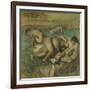 The Bathers, 1885-95-Edgar Degas-Framed Giclee Print